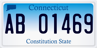 CT license plate AB01469