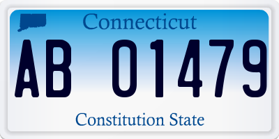 CT license plate AB01479