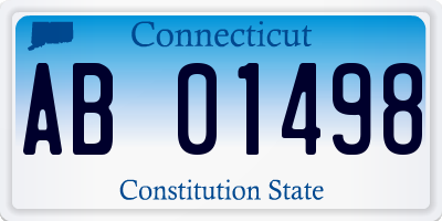 CT license plate AB01498