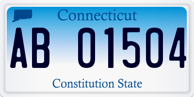 CT license plate AB01504