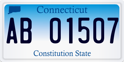 CT license plate AB01507