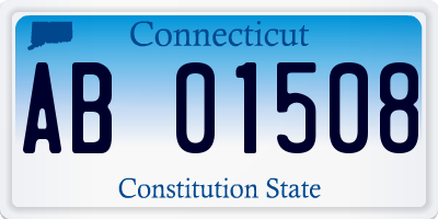 CT license plate AB01508