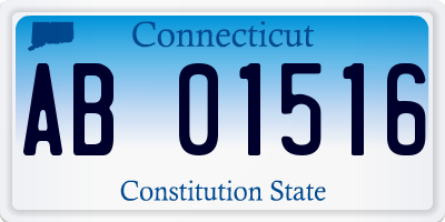 CT license plate AB01516