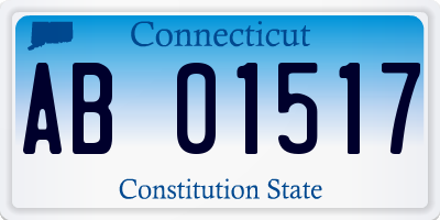 CT license plate AB01517