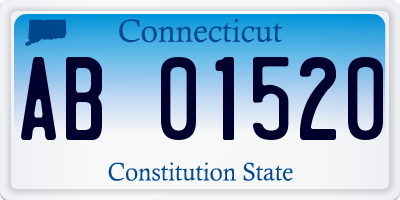 CT license plate AB01520