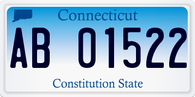 CT license plate AB01522