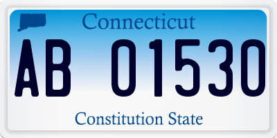 CT license plate AB01530