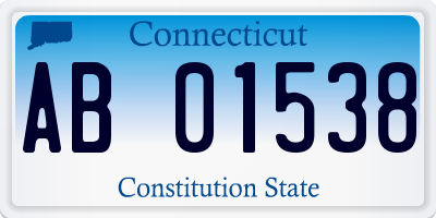 CT license plate AB01538