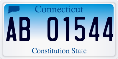 CT license plate AB01544