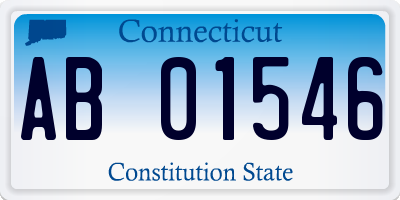 CT license plate AB01546