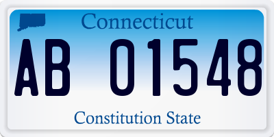 CT license plate AB01548