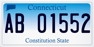 CT license plate AB01552