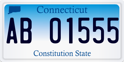 CT license plate AB01555