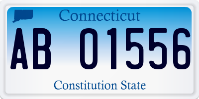 CT license plate AB01556