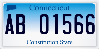 CT license plate AB01566