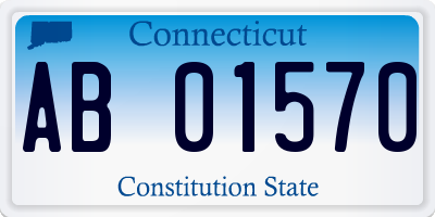 CT license plate AB01570