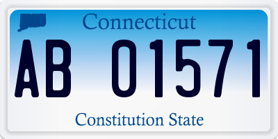 CT license plate AB01571