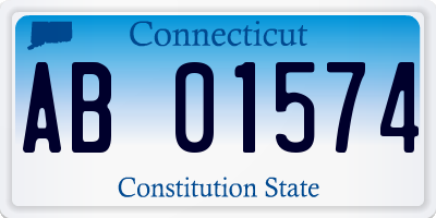 CT license plate AB01574