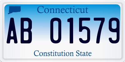 CT license plate AB01579