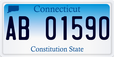 CT license plate AB01590