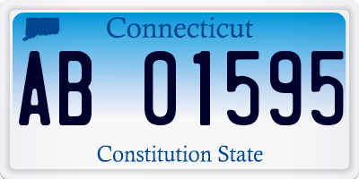 CT license plate AB01595