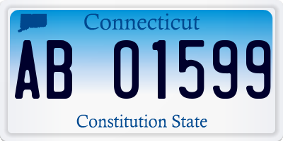 CT license plate AB01599