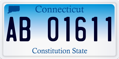 CT license plate AB01611