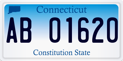 CT license plate AB01620