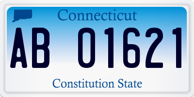 CT license plate AB01621