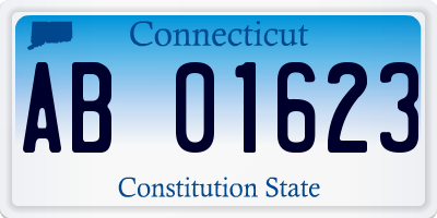 CT license plate AB01623