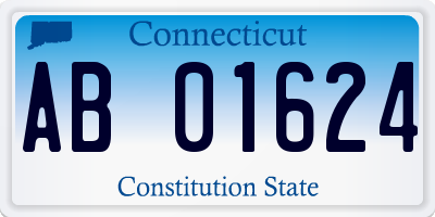 CT license plate AB01624