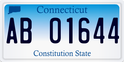 CT license plate AB01644