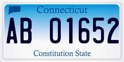 CT license plate AB01652