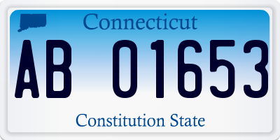 CT license plate AB01653