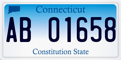 CT license plate AB01658