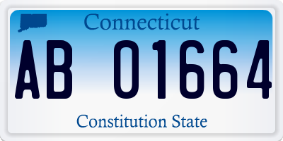 CT license plate AB01664
