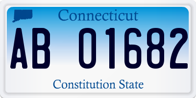 CT license plate AB01682
