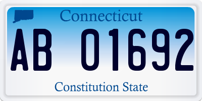 CT license plate AB01692