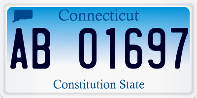 CT license plate AB01697