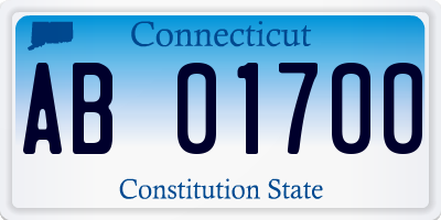 CT license plate AB01700
