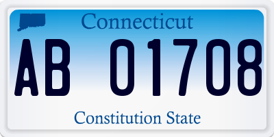 CT license plate AB01708