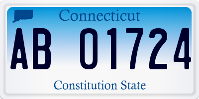 CT license plate AB01724