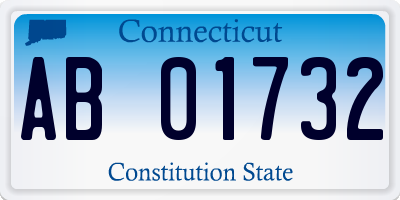 CT license plate AB01732