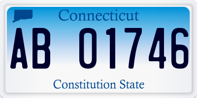 CT license plate AB01746