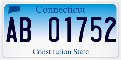 CT license plate AB01752