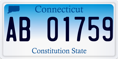 CT license plate AB01759