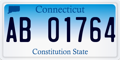 CT license plate AB01764