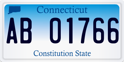 CT license plate AB01766