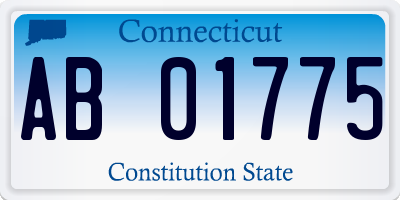 CT license plate AB01775