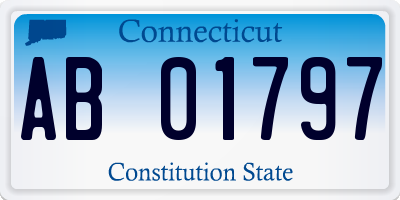 CT license plate AB01797